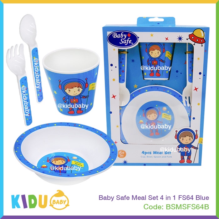 Baby Safe Meal Set 5 in 1 FS65 Perlengkapan Makan Bayi dan Anak Kidu Baby