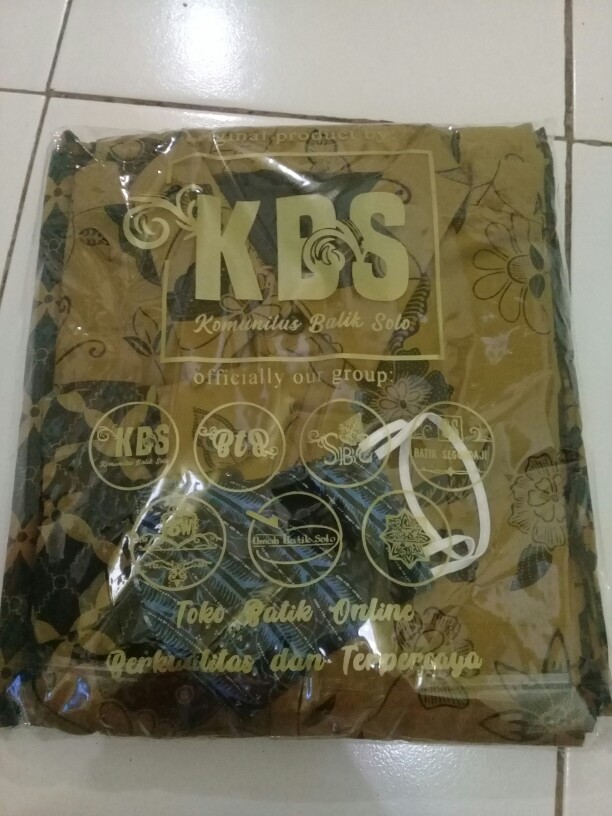 Sarung Batik Solo Set Kemeja Batik Lengan Panjang Motif Kupusaka Kawung Original Bahan Adem & Halus