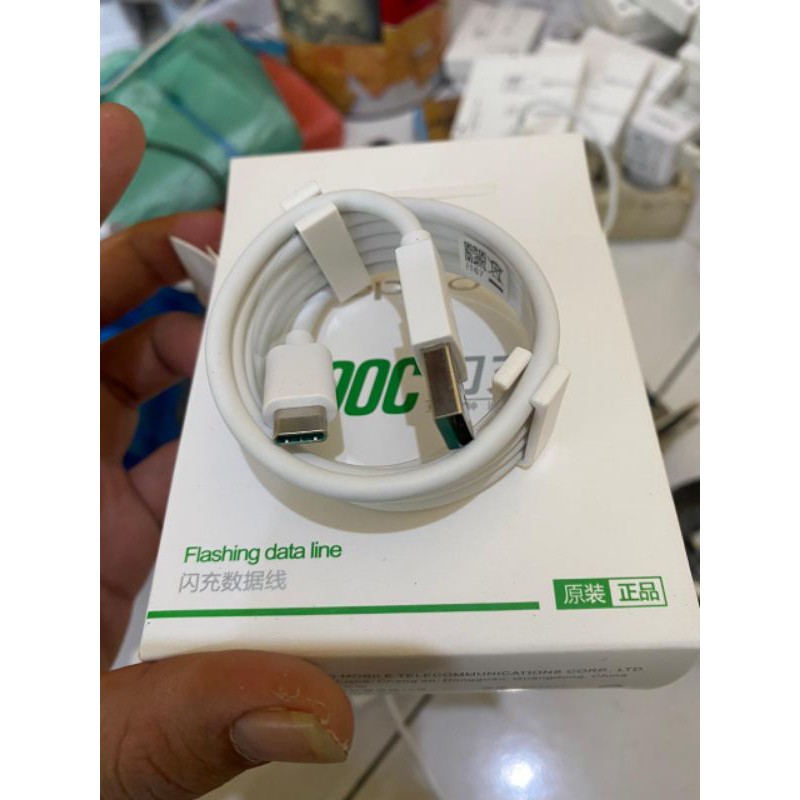 Kabel Data Oppo VOOC Support 4A &amp; 5A SUPER VOOC Flash Charge &amp; Fast Charging USB MICRO/USB C ORIGINAL 100%