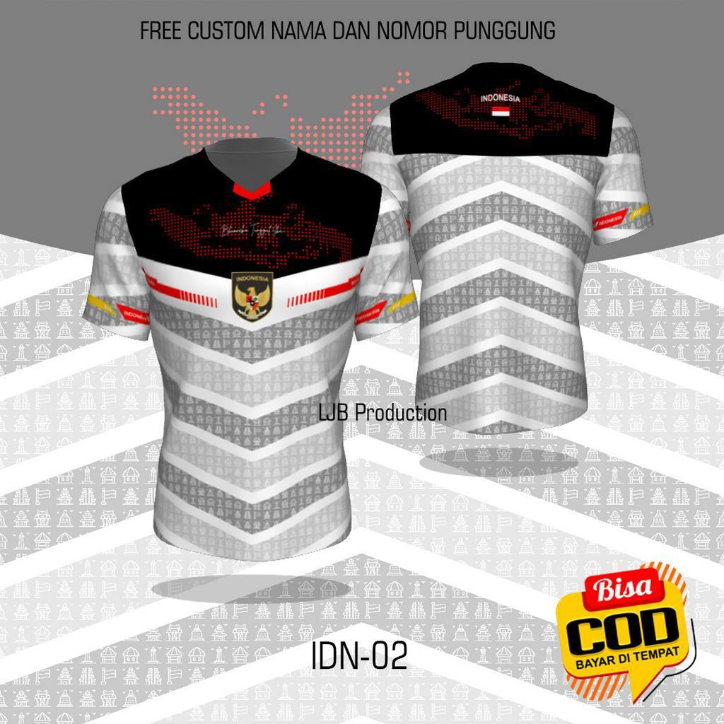 [Bisa Cod] Baju Kaos Jersey Timnas Indonesia Fantasy Edition IDN02 - Jersey Sea Games Piala Dunia Ho