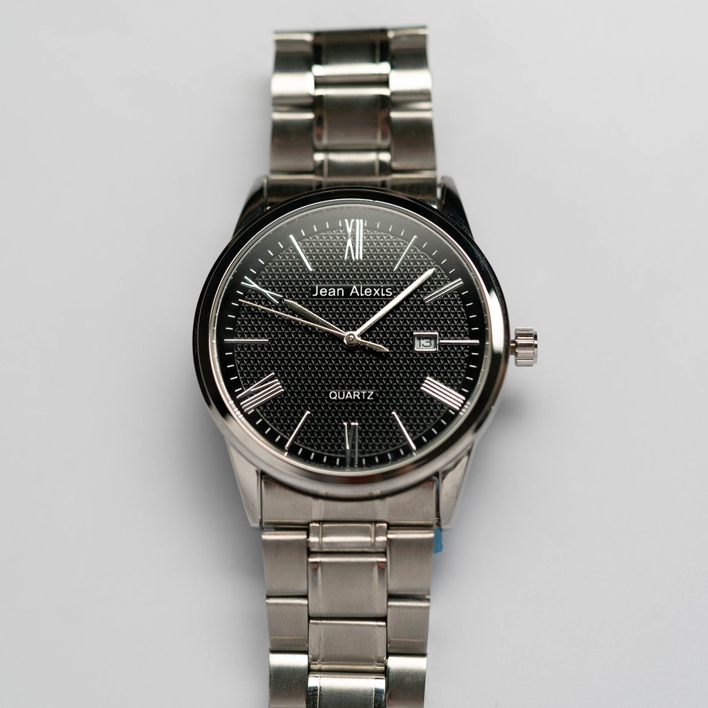 Jam Tangan Rantai Pria Anti Air Jean Alexis FELMAN GT JA110 - Prestige Edition - Black Dial (40mm) J