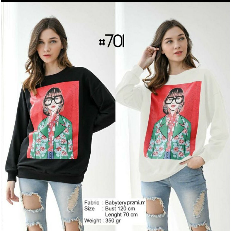 SWEATER ZR GIRL GLASSES FREE MASKER