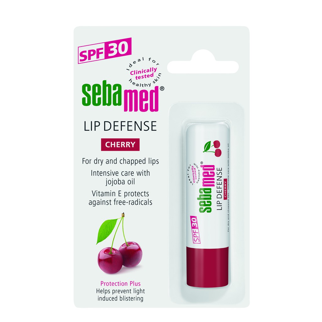Sebamed Lip Defense SPF 30 Cherry 4.8gr / Lip Balm / Pelembab Bibir