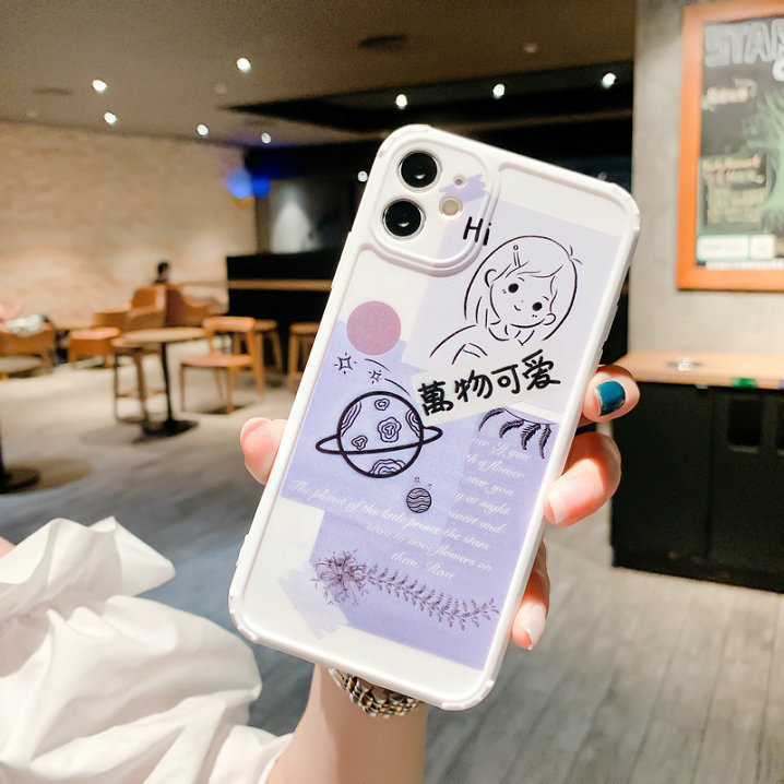LF| Casing HP OPPO A53 A33 Reno 3 A52 A92 A5 A9 A91 A31 2020 A3s A11K A57 A39 A83 A5s A7 A12 A37 A37f Neo 9  F1s F1 Plus F9 Pro F11 Realme 2 Pro C1 U1 Cute Girl Camera Lens Protector Soft Phone Case-7
