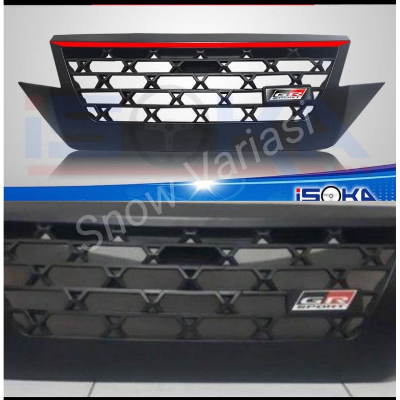 Grill Depan All New Rush Terios 2018 2022 UP GR SPORT Hitam List Merah