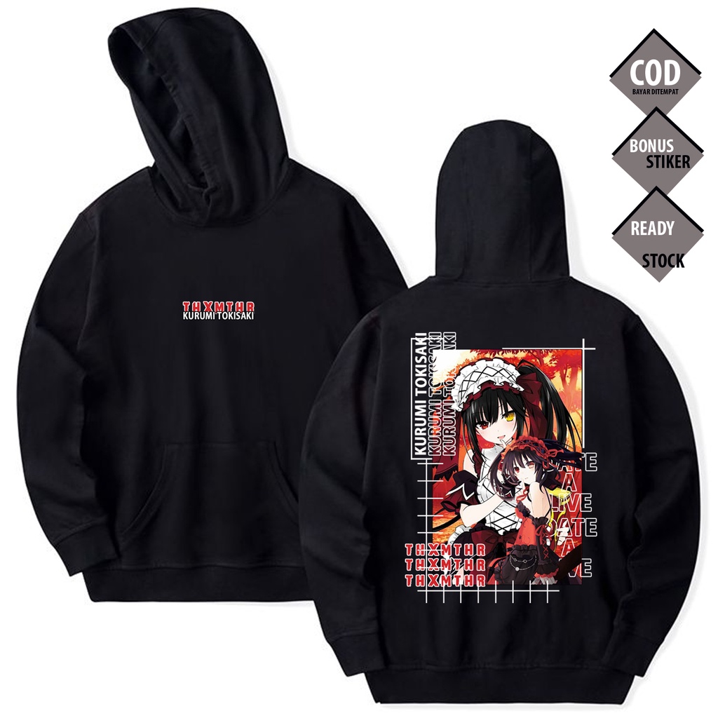 HOODIE KURUMI TOKISAKI DATE A LIVE WAIFU ANIME MANGA SHIDO ITSUKA MIO TAKAMIYA TOHKA YATOGAMI SPIRIT