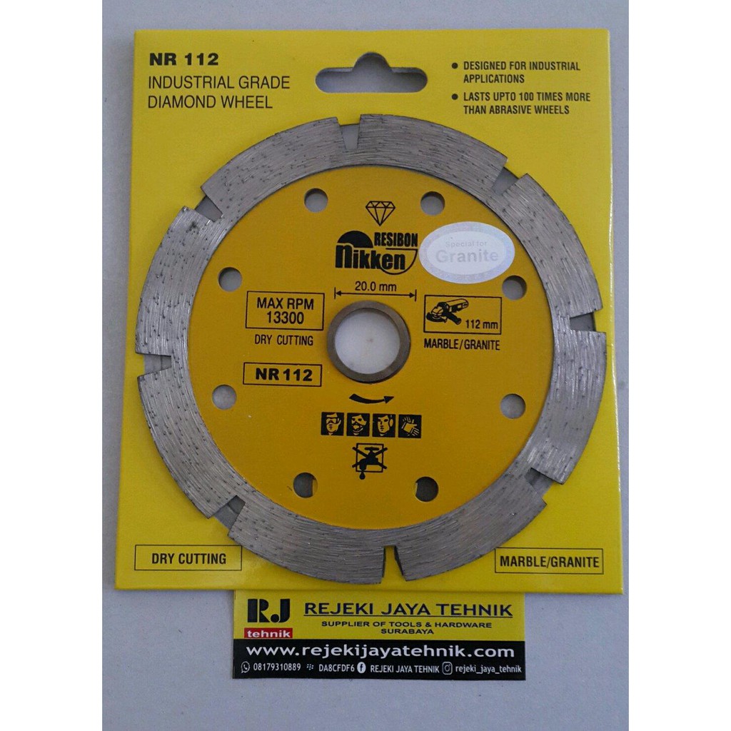 Mata Potong Granit Keramik Diamond Blade Nikken NR112 Murah