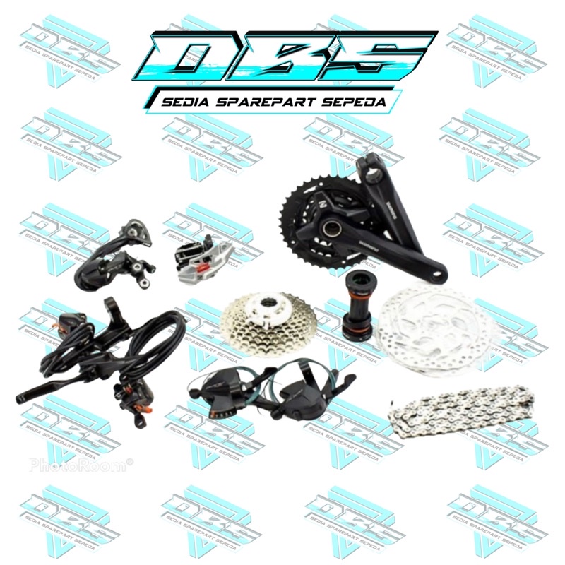 GROUPSET SHIMANO ALIVIO M3100 9 SPEED GRUPSET GRUP SET ALIVIO