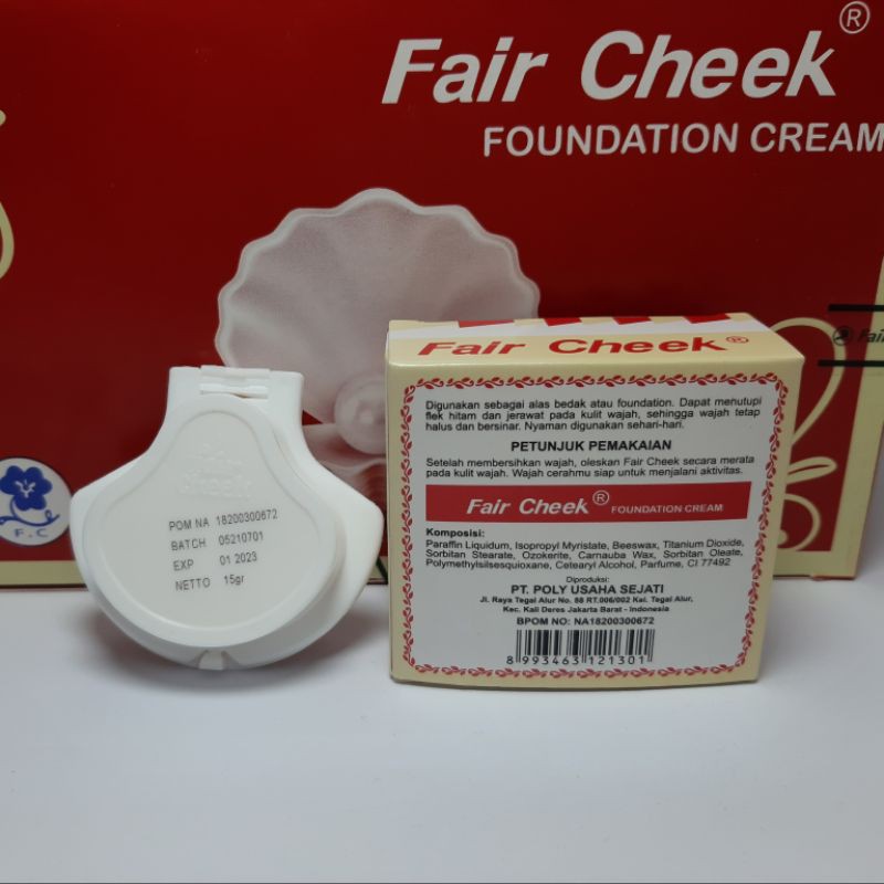 FAIR CHEEK FOUNDATION CREAM BPOM | KELLY KERANG