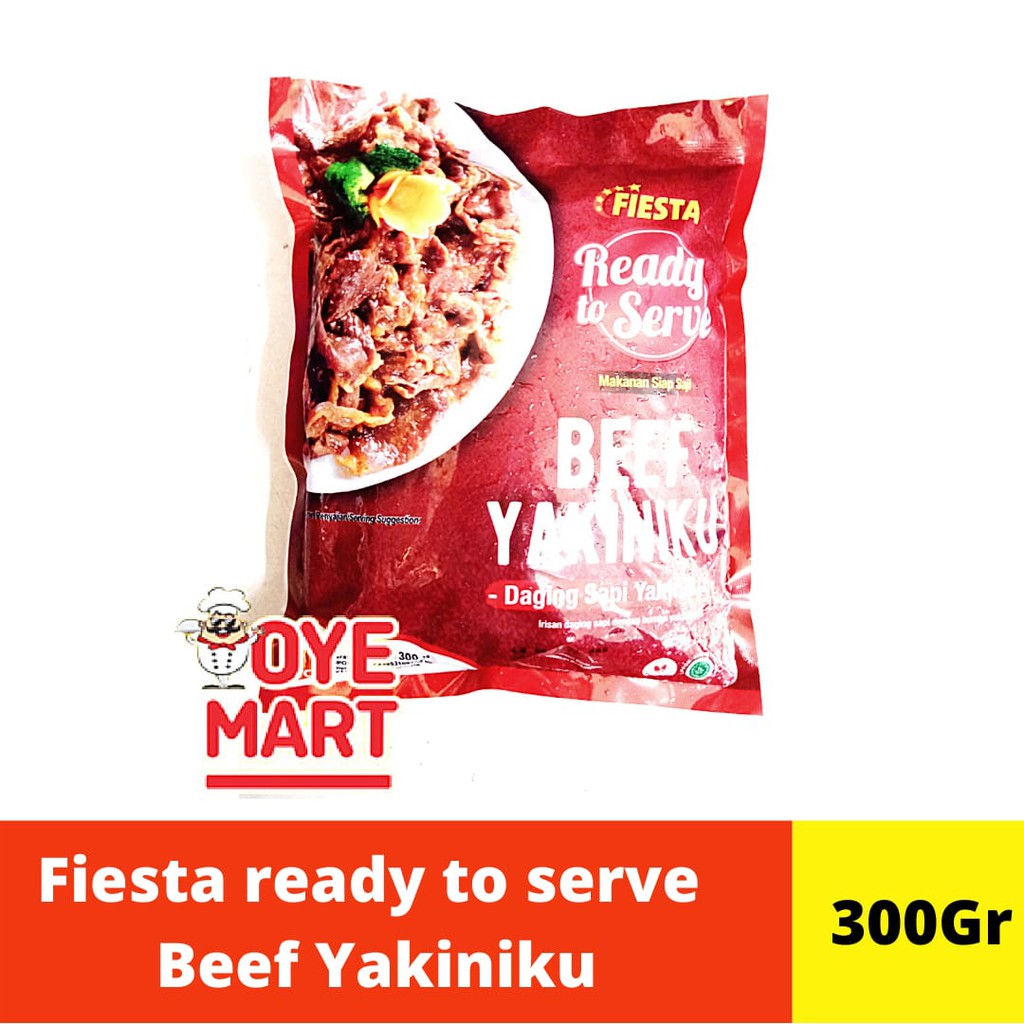 FIESTA READY TO SERVE BEEF YAKINIKU 300GR DAGING SAPI IRIS YAKINIKU