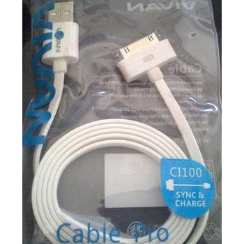 Sale.. Kabel Data Dan Charger Iphone 4 4S , Ipad 2 3 Vivan Original