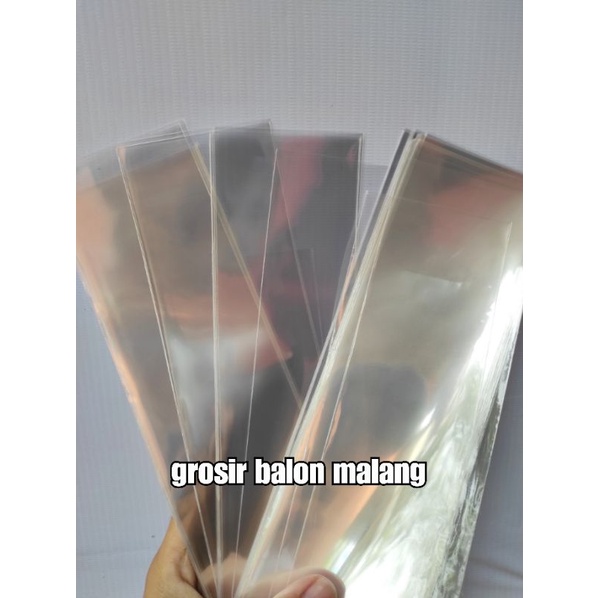 100g plastik OPP kaca tanpa lem aksesoris souvenir snack parcel ultah 4cm-20cm