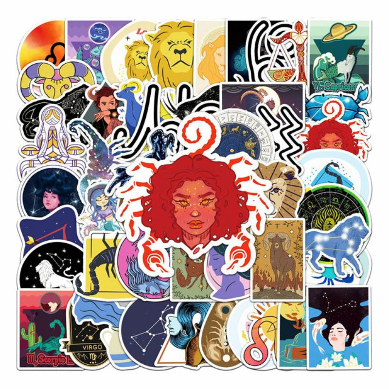 

Stiker Pack Zodiak Style 260143- Stiker Aesthetic Keren Imut Laptop, Aksesoris Hp, Anti Air, Motif, Helm, Tumbler, Koper, Kulkas