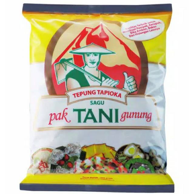 

TEPUNG TAPIOKA CAP PAK TANI GUNUNG 500 GR