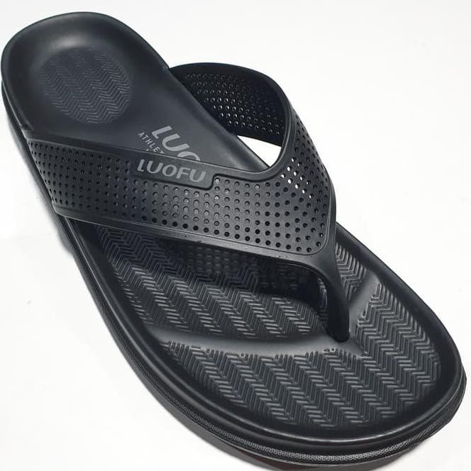 sandal / alas kaki jepit cowok luofu sendal japit pria karet import 6175