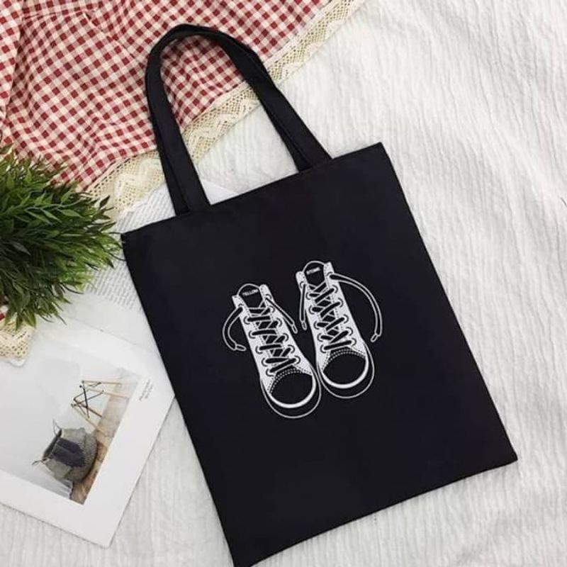 Tas Tote bag souvenir Pernikahan Kanvas Custom Desain