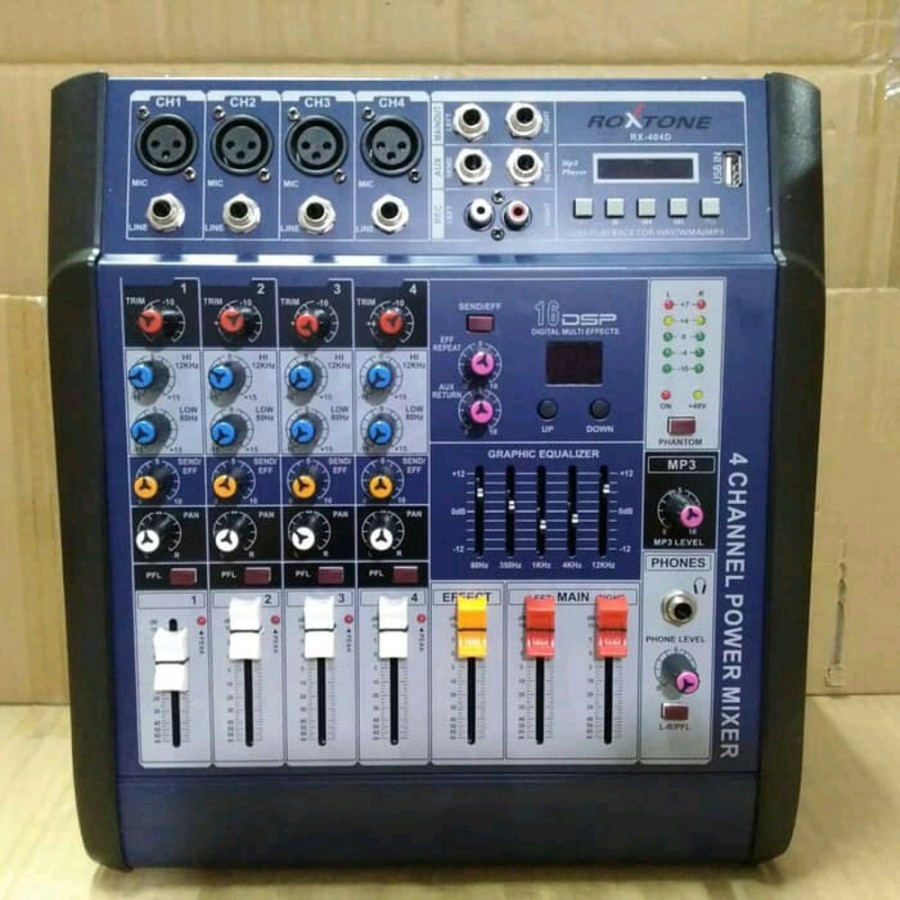 POWER MIXER 4 CHANNEL ROXTONE RX 404D