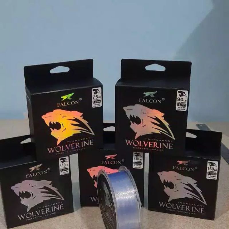 senar pancing falcon wolferine flourocarbon 150m & 250m