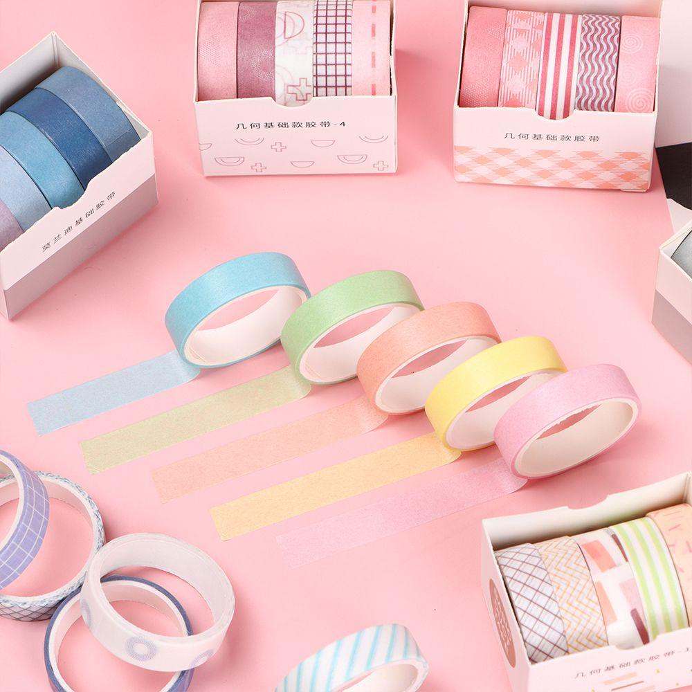 Populer Washi Tape Set Label DIY Dekorasi Scrapbooking Kartun Stiker