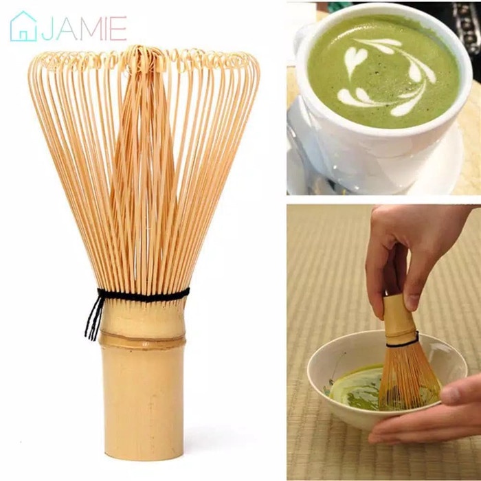 

B062 Matcha 100G Bubuk Teh Hijau + Chasen Adukan Bambu Paket Duo g054S