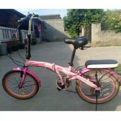 Sepeda Lipat Exotic pink 20
