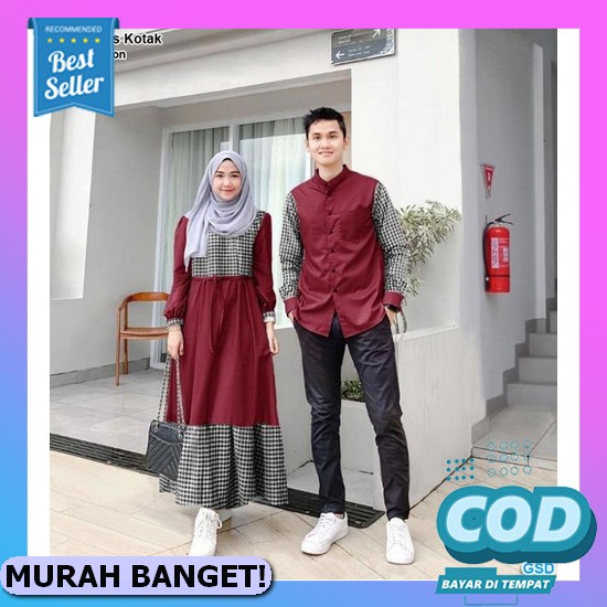 Couple Agoda Couple Muslim / Couple Pasangan / Couple Papa Mama/ Couple Kekinian / Couple Fashion / 