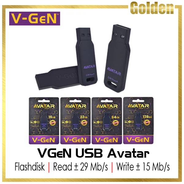 V-Gen / VGen USB Flashdisk AVATAR 16GB 32GB 64GB 128GB Garansi Resmi Lifetime