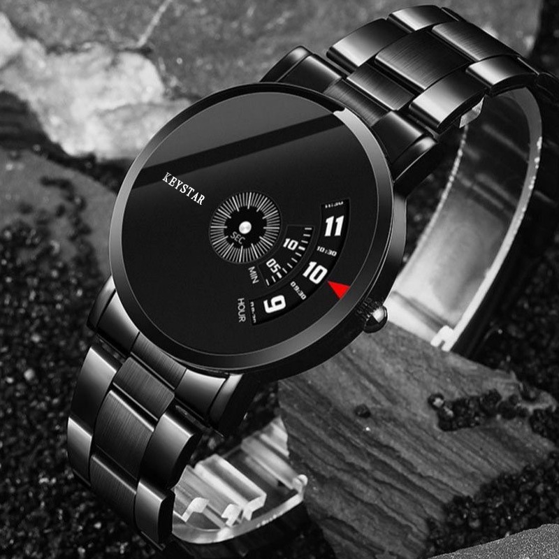 Jam Tangan Rantai Pria Anti Air Original Fashion Milenial  Keren Strap Stainless Modern Kekinian Men Watch Analog JT29A