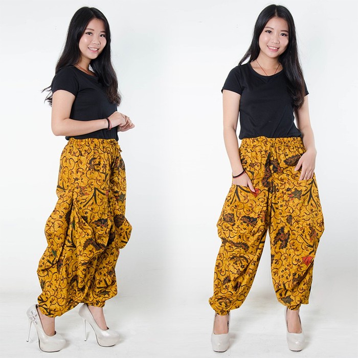 Celana Batik Giva Long Pants Aladin Jogger Wanita All Size