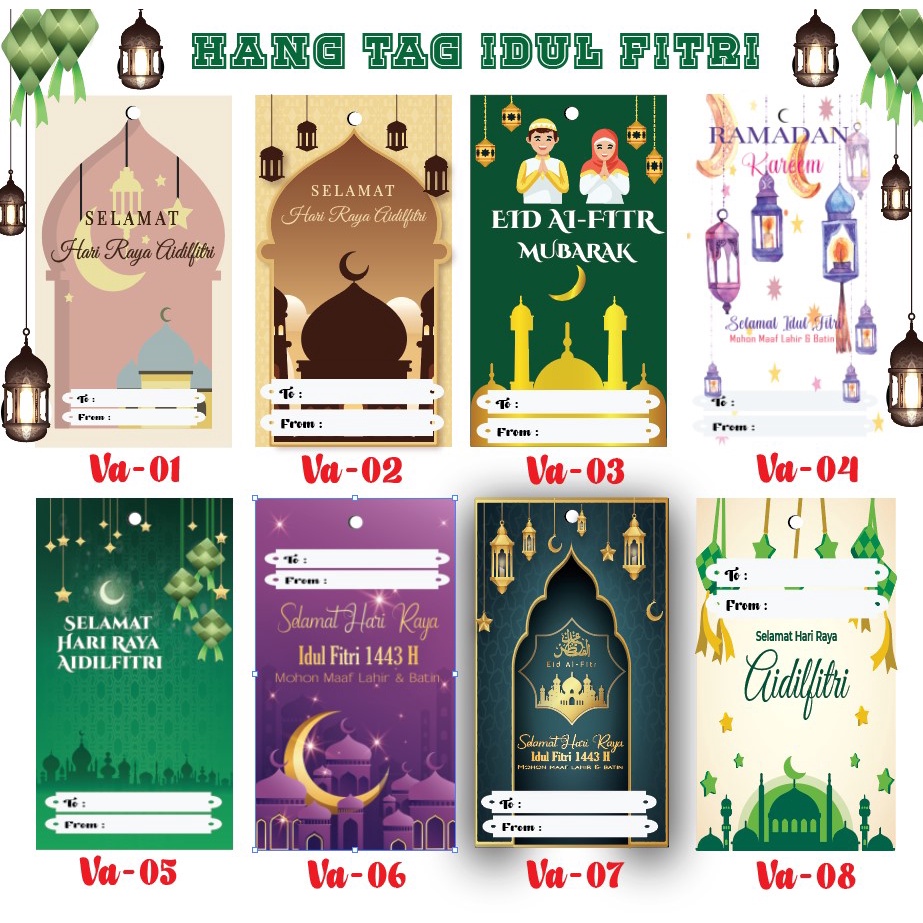 Jual Hang Tag Lebaran Parsel Label Baju Ucapan Idul Fitri Hampers Hari Raya Shopee Indonesia