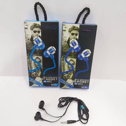 Headset Earphone  Vivo Samsung S9600 HD Mic Hi-fi Music Earphone