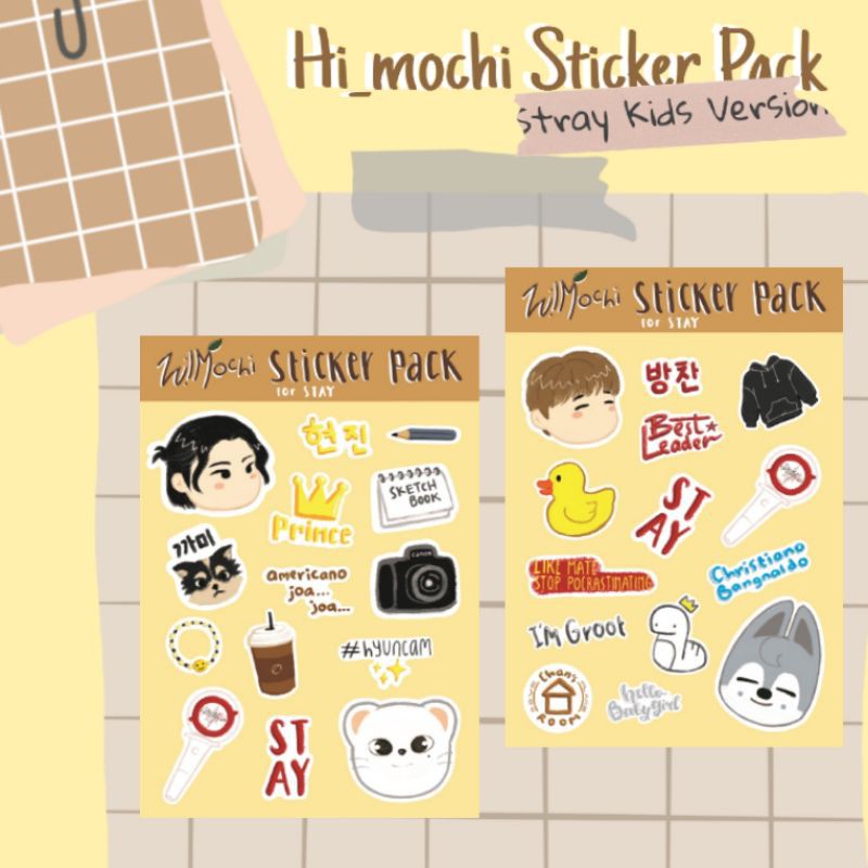 

Kpop Stray Kids Iconic Lines Sticker Pack