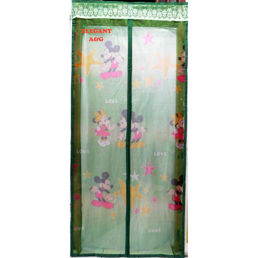 Tirai Pintu Magnet Jahit Elegant A G Mickey Mouse Type Tirai Pintu Magnet Jahit Elegant A G Mickey Mouse Type