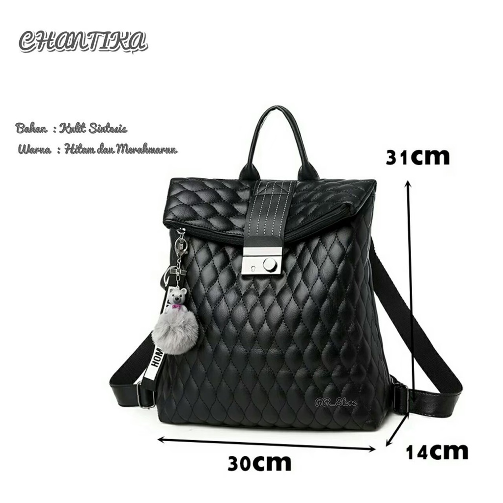 ST99_ Tas Ransel Backpack Terbaru -Tas Ransel Wanita MUltifungsi - Tas Ransel Wanita Korean Style - Chantika