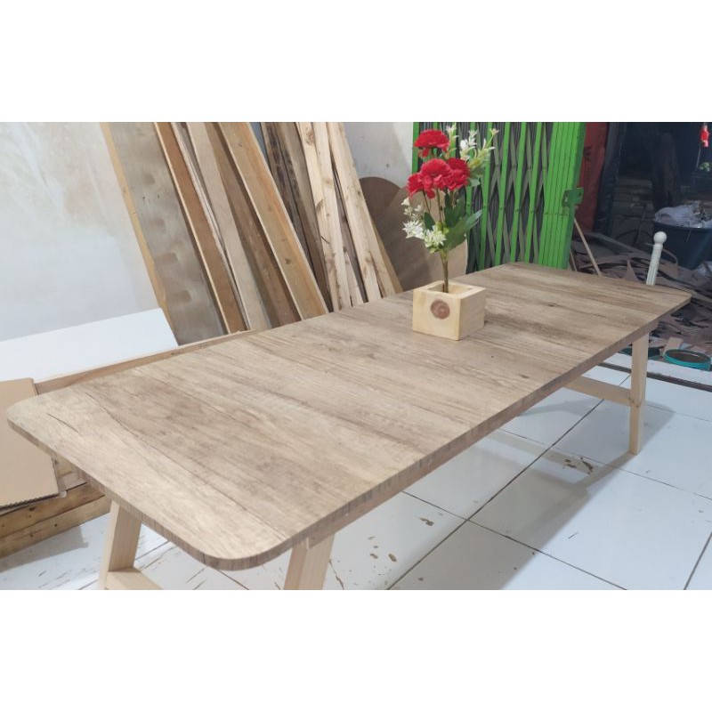 Meja Lipat Kotak minimalis, cafe, lesehan, belajar (120x45x30CM)