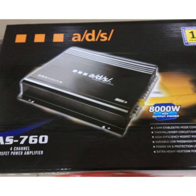 Power ads 4 channel 8000watt