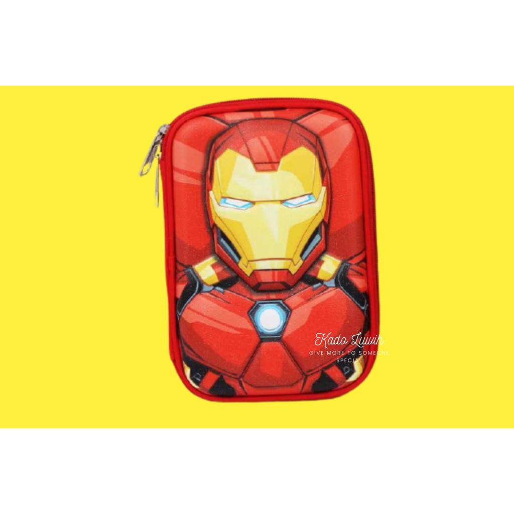 

P003 - PENCIL CASE TEMPAT PENSIL EMBOSS BESAR MOTIF COWO IRON MAN