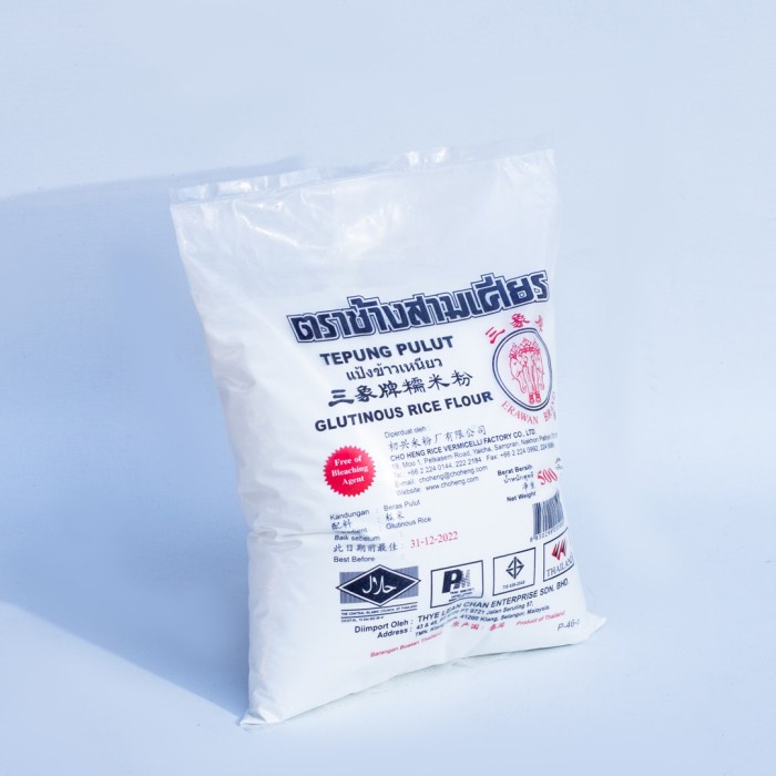 

Ketan-Beras-Tepung- Tepung Pulut Erawan Thailand 500G -Tepung-Beras-Ketan.