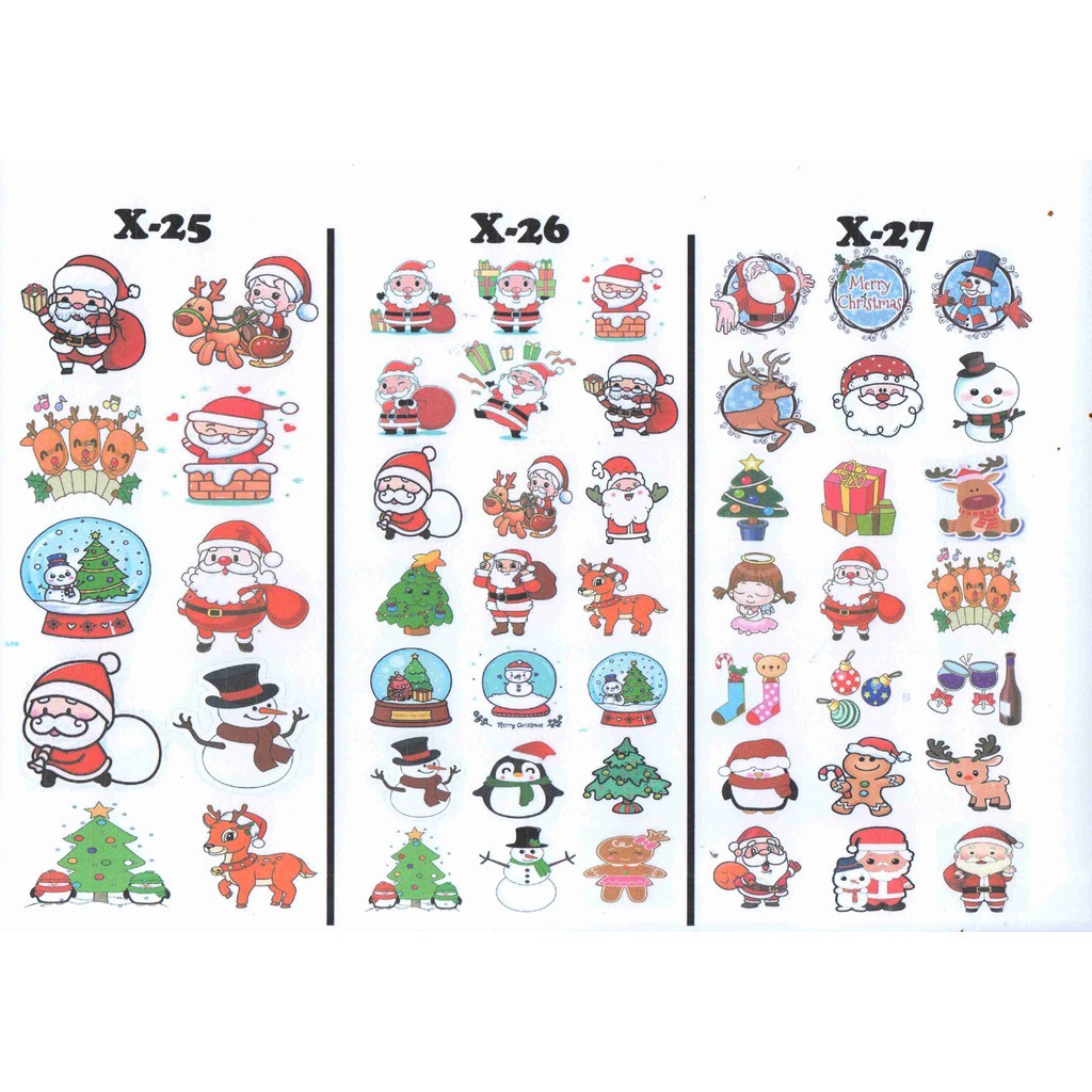 Edible Stamp / Edible Picture / Stiker Makanan Natal 2