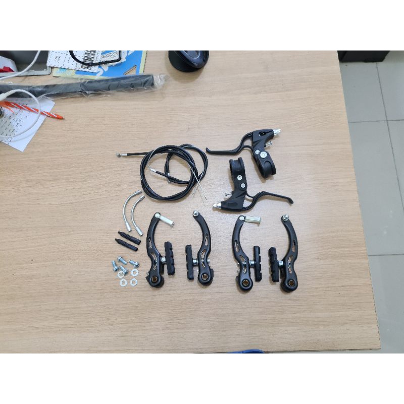 TERMURAH Rem Vbrake V Brake Caliper Tuas Penjepit Sepeda Bisa Bike Bicycle Lipat Seli MTB Folding Bike Minion