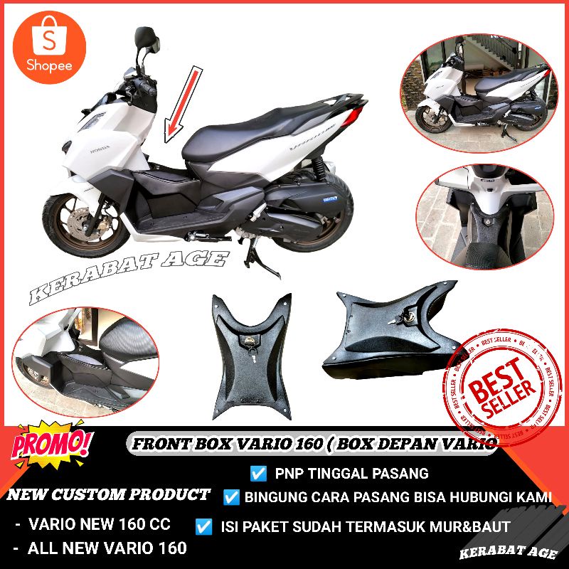 Box bagasi Depan Tengah Motor Honda Vario New 160 cc