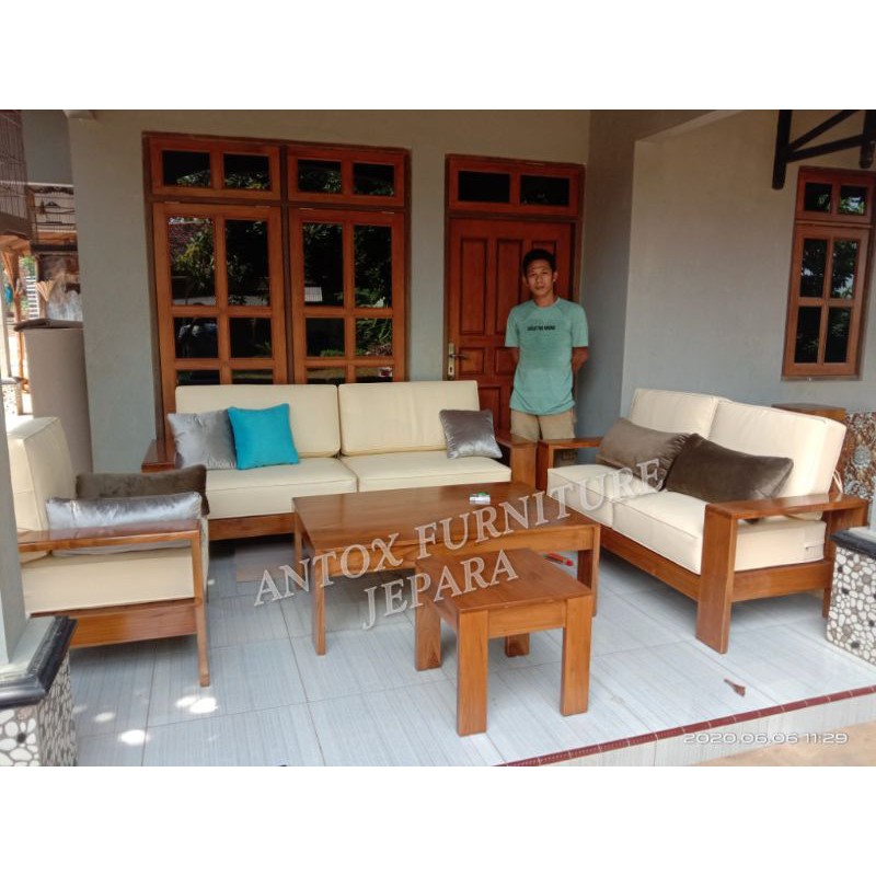 kursi tamu jati minimalis furniture Jepara/mebel Jepara