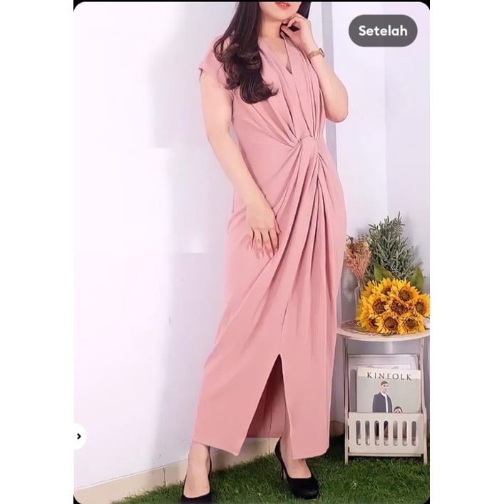 new Kaftan Wanita Basic Bahan moscrepe Premium Kaftan Zarfa kaftan 2in1 kaftan daster murah