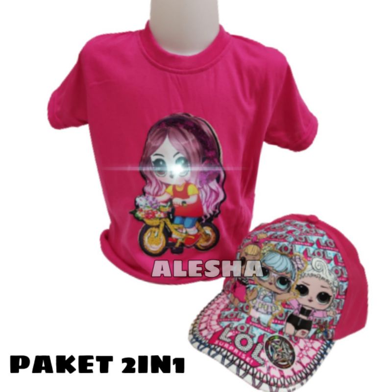 Baju Anak Perempuan / Kaos Anak Perempuan Baju lol led baju kuda pony kaos anak perempuan led