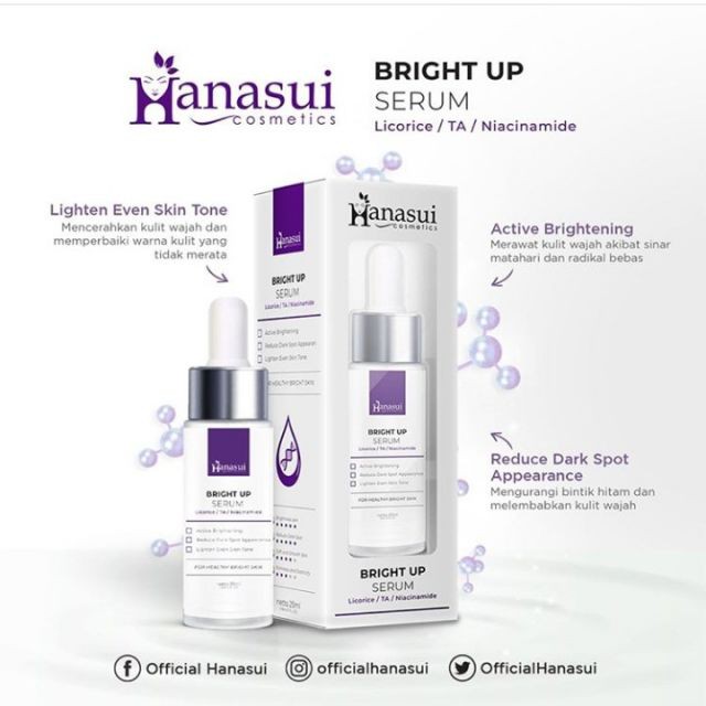 Hanasui Treatment Serum |  Vit C Collagen Anti Acne Whitening Gold Propolis | Power Serum Peeling Bright Expert BPOM