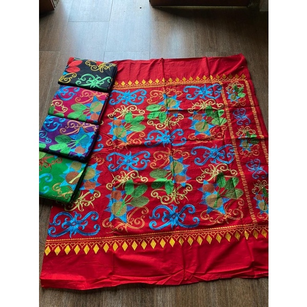 Rok lilit/Kain Bordir motif Etnik Dayak kalimantan