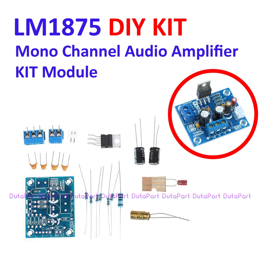 LM1875 DIY KIT Mono Channel HiFi Audio Amplifier Module 20W Gainclone