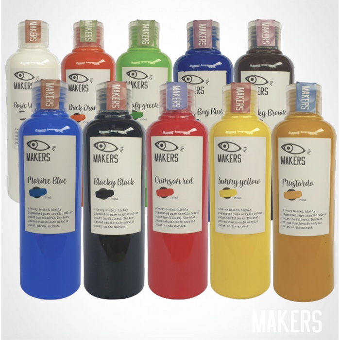 

(TERLARIS) Professional Acrylic Pouring - Paket Cat Lukis Akrilik 250ml 10 Warna