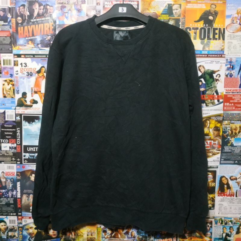 crewneck dflic hitam polos