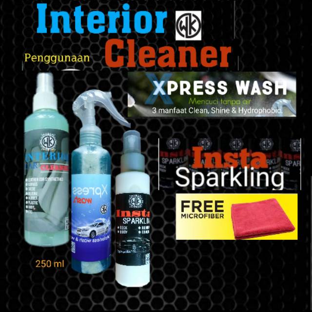 Paket insta sparkling Xpresswash Interior cleaner